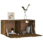 vidaXL Armario pared madera contrachapada roble ahumado 80x35x36,5 cm vidaXL Armario pared madera contrachapada roble ahumado 80x35x36,5 cm