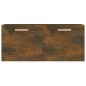vidaXL Armario pared madera contrachapada roble ahumado 80x35x36,5 cm vidaXL Armario pared madera contrachapada roble ahumado 80x35x36,5 cm