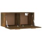 vidaXL Armario pared madera contrachapada roble ahumado 80x35x36,5 cm vidaXL Armario pared madera contrachapada roble ahumado 80x35x36,5 cm