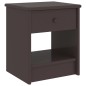 vidaXL Mesitas de noche madera maciza de pino marrón oscuro 35x30x40cm vidaXL Mesitas de noche madera maciza de pino marrón oscuro 35x30x40cm