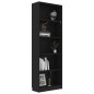 vidaXL Estantería de 5 niveles madera contrachapada negra 60x24x175 cm vidaXL Estantería de 5 niveles madera contrachapada negra 60x24x175 cm