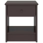 vidaXL Mesitas de noche madera maciza de pino marrón oscuro 35x30x40cm vidaXL Mesitas de noche madera maciza de pino marrón oscuro 35x30x40cm
