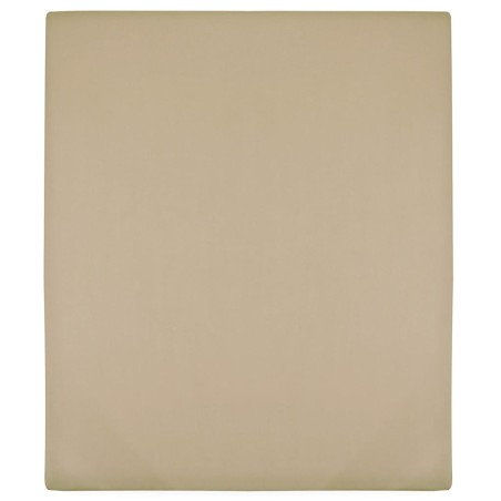 vidaXL Sábana bajera jersey algodón gris taupe 140x200 cm 