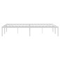 vidaXL Estructura de cama de metal blanca 120x190 cm