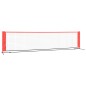 vidaXL Red de tenis poliéster negro y rojo 400x100x87 cm vidaXL Red de tenis poliéster negro y rojo 400x100x87 cm