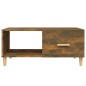 vidaXL Mesa de centro madera contrachapada roble ahumado 89,5x50x40 cm vidaXL Mesa de centro madera contrachapada roble ahumado 89,5x50x40 cm