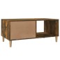 vidaXL Mesa de centro madera contrachapada roble ahumado 89,5x50x40 cm vidaXL Mesa de centro madera contrachapada roble ahumado 89,5x50x40 cm
