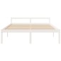 vidaXL Cama para personas mayores madera maciza pino blanca 180x200 cm vidaXL Cama para personas mayores madera maciza pino blanca 180x200 cm