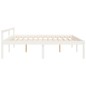 vidaXL Cama para personas mayores madera maciza pino blanca 180x200 cm vidaXL Cama para personas mayores madera maciza pino blanca 180x200 cm