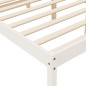 vidaXL Cama para personas mayores madera maciza pino blanca 180x200 cm vidaXL Cama para personas mayores madera maciza pino blanca 180x200 cm