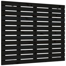 vidaXL Cabecero de cama de pared madera maciza pino negro 96x3x91,5 cm