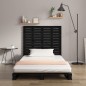 vidaXL Cabecero de cama de pared madera maciza pino negro 96x3x91,5 cm vidaXL Cabecero de cama de pared madera maciza pino negro 96x3x91,5 cm