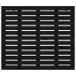 vidaXL Cabecero de cama de pared madera maciza pino negro 96x3x91,5 cm vidaXL Cabecero de cama de pared madera maciza pino negro 96x3x91,5 cm