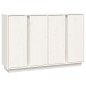 vidaXL Aparador de madera maciza de pino blanco 120x35x80 cm vidaXL Aparador de madera maciza de pino blanco 120x35x80 cm