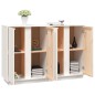 vidaXL Aparador de madera maciza de pino blanco 120x35x80 cm vidaXL Aparador de madera maciza de pino blanco 120x35x80 cm