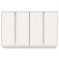 vidaXL Aparador de madera maciza de pino blanco 120x35x80 cm vidaXL Aparador de madera maciza de pino blanco 120x35x80 cm