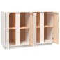 vidaXL Aparador de madera maciza de pino blanco 120x35x80 cm vidaXL Aparador de madera maciza de pino blanco 120x35x80 cm