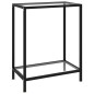 vidaXL Mesa consola vidrio templado transparente 60x35x75 cm vidaXL Mesa consola vidrio templado transparente 60x35x75 cm