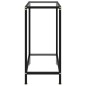 vidaXL Mesa consola vidrio templado transparente 60x35x75 cm vidaXL Mesa consola vidrio templado transparente 60x35x75 cm