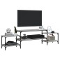 vidaXL Mueble para TV madera contrachapada gris Sonoma 197x35x52 cm