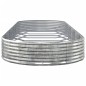 vidaXL Jardinera arriate acero recubrimiento polvo plata 450x140x36 cm vidaXL Jardinera arriate acero recubrimiento polvo plata 450x140x36 cm