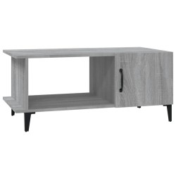 vidaXL Mesa de centro madera contrachapada gris Sonoma 90x50x40 cm