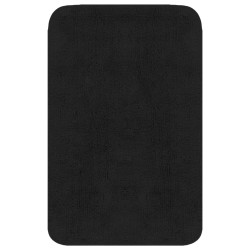 vidaXL Conjunto de alfombrillas de baño de tela 2 piezas antracita