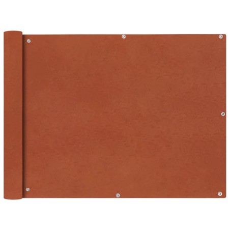 vidaXL Toldo lateral para balcón tela oxford terracota 90x600 cm