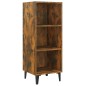 vidaXL Aparador de madera de ingeniería roble ahumado 34,5x32,5x90 cm vidaXL Aparador de madera de ingeniería roble ahumado 34,5x32,5x90 cm