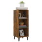 vidaXL Aparador de madera de ingeniería roble ahumado 34,5x32,5x90 cm vidaXL Aparador de madera de ingeniería roble ahumado 34,5x32,5x90 cm