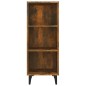 vidaXL Aparador de madera de ingeniería roble ahumado 34,5x32,5x90 cm vidaXL Aparador de madera de ingeniería roble ahumado 34,5x32,5x90 cm