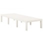 vidaXL Tumbona de plástico blanco vidaXL Tumbona de plástico blanco