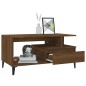 vidaXL Mesa de centro madera contrachapada roble marrón 90x49x45 cm