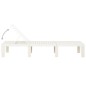 vidaXL Tumbona de plástico blanco vidaXL Tumbona de plástico blanco
