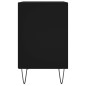 vidaXL Mesita de noche madera de ingeniería negro 40x30x50 cm vidaXL Mesita de noche madera de ingeniería negro 40x30x50 cm