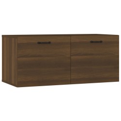 vidaXL Armario de pared madera contrachapada roble marrón 80x35x36,5cm