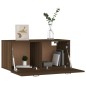 vidaXL Armario de pared madera contrachapada roble marrón 80x35x36,5cm vidaXL Armario de pared madera contrachapada roble marrón 80x35x36,5cm