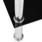 vidaXL Mesa de centro de vidrio templado negro 110x43x60 cm vidaXL Mesa de centro de vidrio templado negro 110x43x60 cm