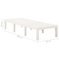 vidaXL Tumbona de plástico blanco vidaXL Tumbona de plástico blanco