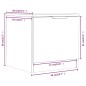 vidaXL Mesitas de noche 2 unidades color roble ahumado 40x39x40 cm vidaXL Mesitas de noche 2 unidades color roble ahumado 40x39x40 cm