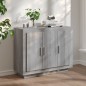 vidaXL Aparador de madera contrachapada gris Sonoma 92x35x75 cm vidaXL Aparador de madera contrachapada gris Sonoma 92x35x75 cm