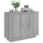 vidaXL Aparador de madera contrachapada gris Sonoma 92x35x75 cm vidaXL Aparador de madera contrachapada gris Sonoma 92x35x75 cm