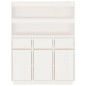 vidaXL Aparador alto de madera maciza de pino blanco 89x40x116,5 cm vidaXL Aparador alto de madera maciza de pino blanco 89x40x116,5 cm