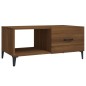 vidaXL Mesa de centro madera contrachapada roble marrón 90x50x40 cm vidaXL Mesa de centro madera contrachapada roble marrón 90x50x40 cm