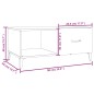 vidaXL Mesa de centro madera contrachapada roble marrón 90x50x40 cm vidaXL Mesa de centro madera contrachapada roble marrón 90x50x40 cm