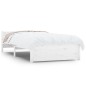 vidaXL Estructura de cama madera maciza blanco 90x200 cm vidaXL Estructura de cama madera maciza blanco 90x200 cm