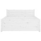 vidaXL Estructura de cama madera maciza blanco 90x200 cm vidaXL Estructura de cama madera maciza blanco 90x200 cm