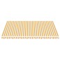 vidaXL Tela de repuesto para toldo amarillo y blanco 4,5x3,5 m vidaXL Tela de repuesto para toldo amarillo y blanco 4,5x3,5 m