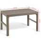 Keter Mesa de jardín Lyon color capuchino Keter Mesa de jardín Lyon color capuchino