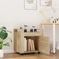 vidaXL Carrito de escritorio contrachapada roble Sonoma 60x45x60 cm